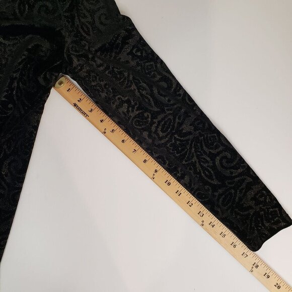 Cache Black Metallic Velvet Burnout Tunic Top Whimsigoth Grunge Womens M NWT - Picture 12 of 12